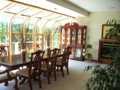 Dining Room: Owner elects atrium covered great room, listed as living room, used for large dining room for more formal entertaining.