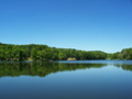 Waterfront: Foxcliff Lakes offer deep water fishing along wooded shore line. No motors; so, no gas pollution, no noise, no wash of the shore. Permissive use for battery electric motors. Natural watershed keep lakes full year round.